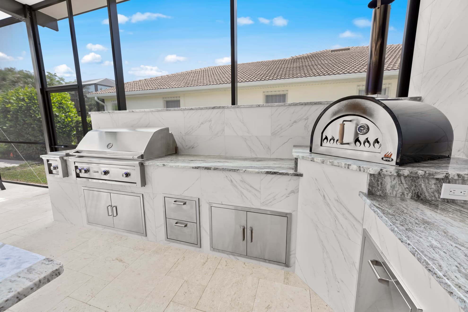Adding a Fireplace to an Outdoor Kitchen in Southwest Florida