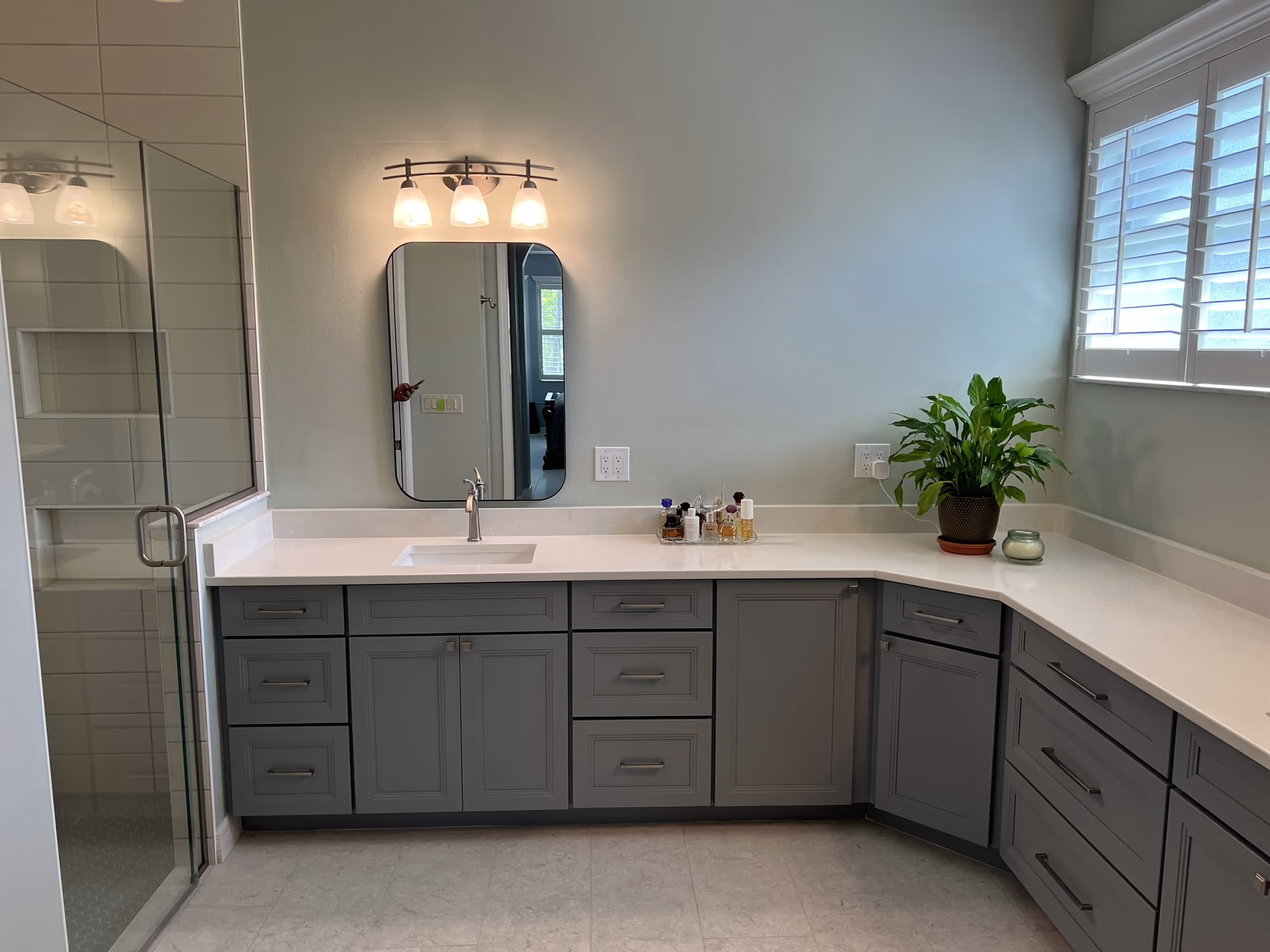 Bathroom remodeling project in Naples by HomeWorks Construction